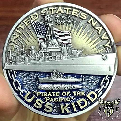 Stay Frosty EnterprisesLimited Edition USS Kidd Warships of WW2 75th Anniversary US Navy Coin