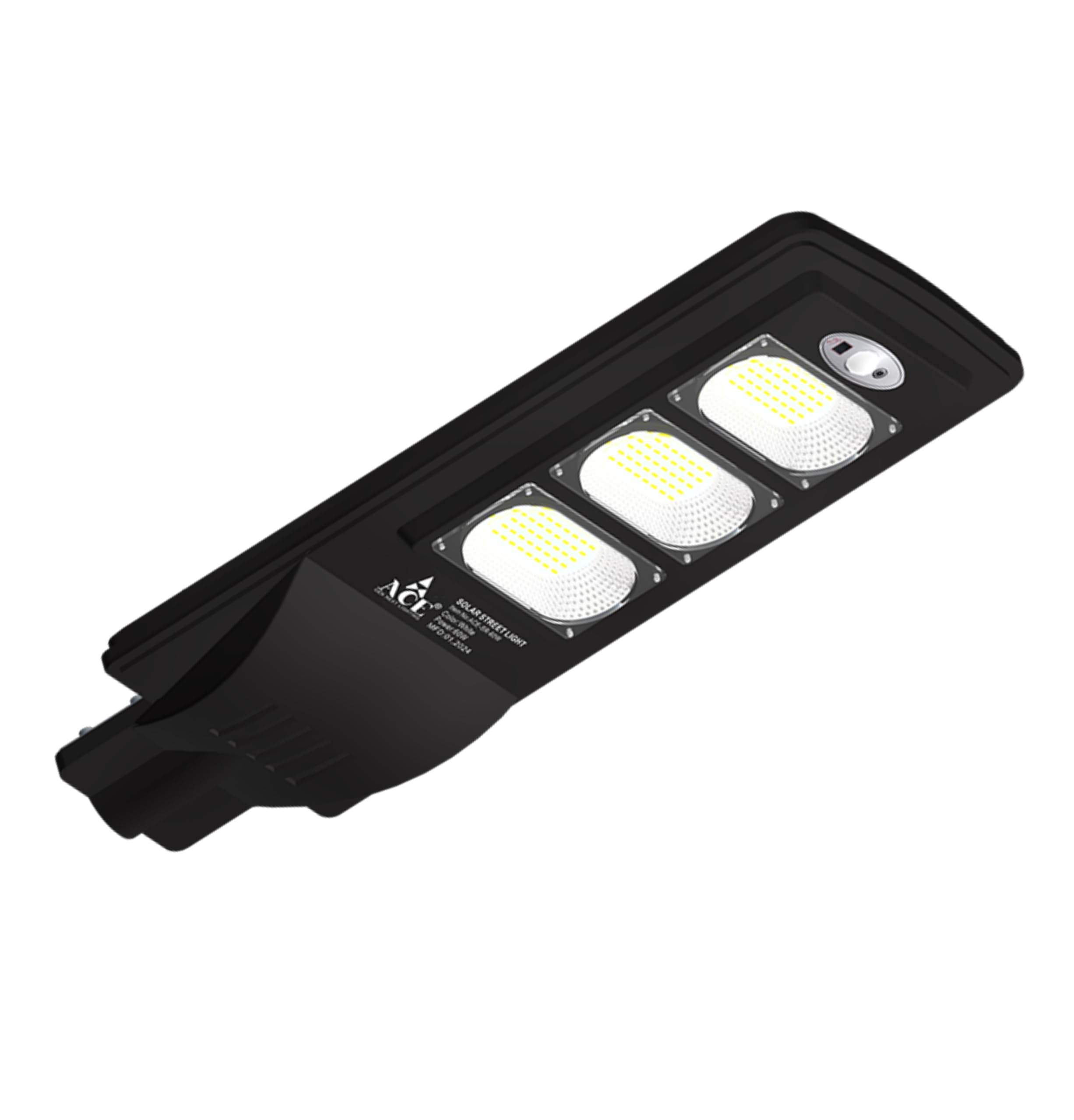 ACE-Solar LED Street Light Outdoor Waterproof with Motion Sensor, High Brightness Solar Wall Light (WH/WW) for Street, Parking, Garden & Pathway, Energy Saving Security Lamp (ACE-SR 60W)-image-11