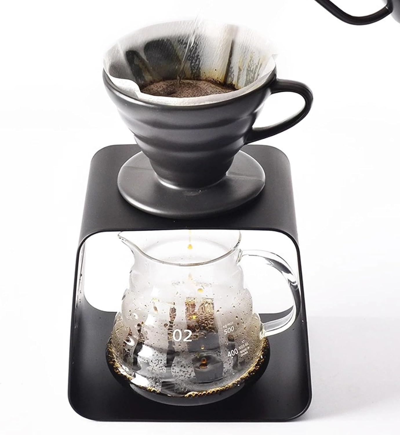 Pouring Coffee Stand,Compact Station Made of Steel,Pour Coffee Filter Holder | For Camping Hiking Picnic And Travel