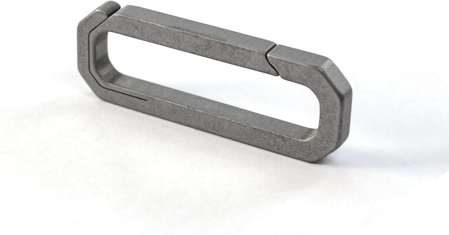 EDC Titanio Mosquetón Clip Multifuncional Llavero Liberación Rápida Llavero Herramientas al aire libre