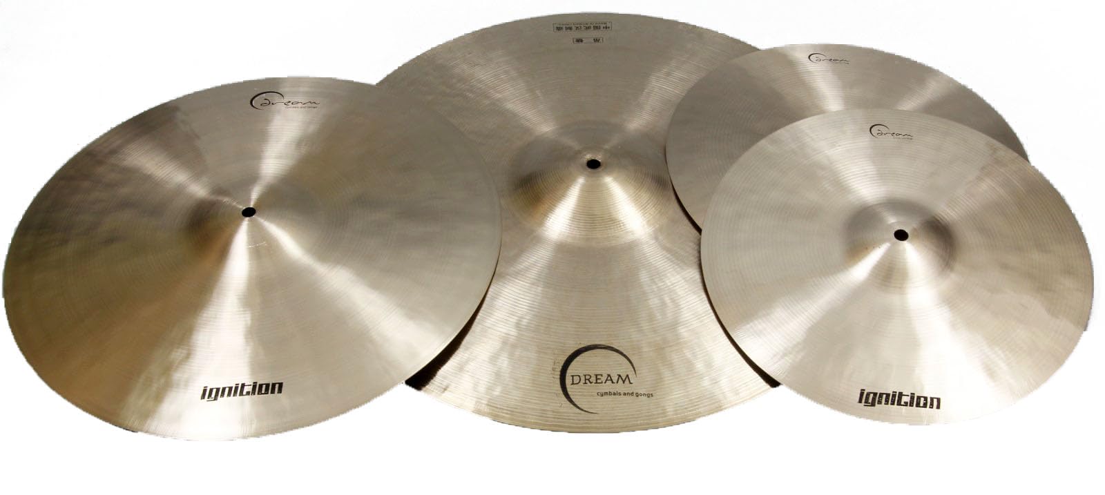 Dream Cymbals and Gongs IGNCP3+ Ignition Series 3 Piece Cymbal Pack Large - 14/18/22 inch