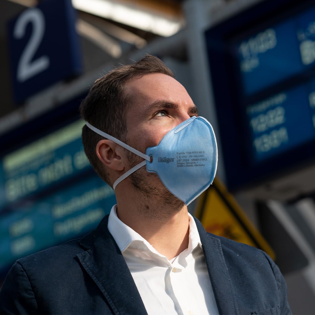 Dräger X-plore 1720 C FFP2 respirador desechable, Mascarillas antipolvo para construcción, bricolaje y pintura