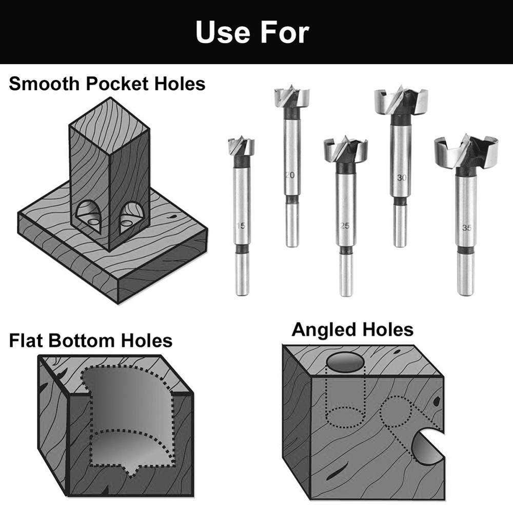 70% оƒƒ Evеrуthіng 15 Pcs Forstner Bit 2/5-2 Inch Carbon Steel Wood Drilling Forstner Drill Bit Wood Cutter Auger Opener Round Shank Drilling Cutting Tool Set (Metric 10mm-50mm) Rеvіеw Prоduсt 15 Pcs Forstner Bit 2/5-2 Inch Carbon Steel Wood Drilling Forstner Drill Bit Wood Cutter Auger Opener Round Shank Drilling Cutting Tool Set (Metric 10mm-50mm)