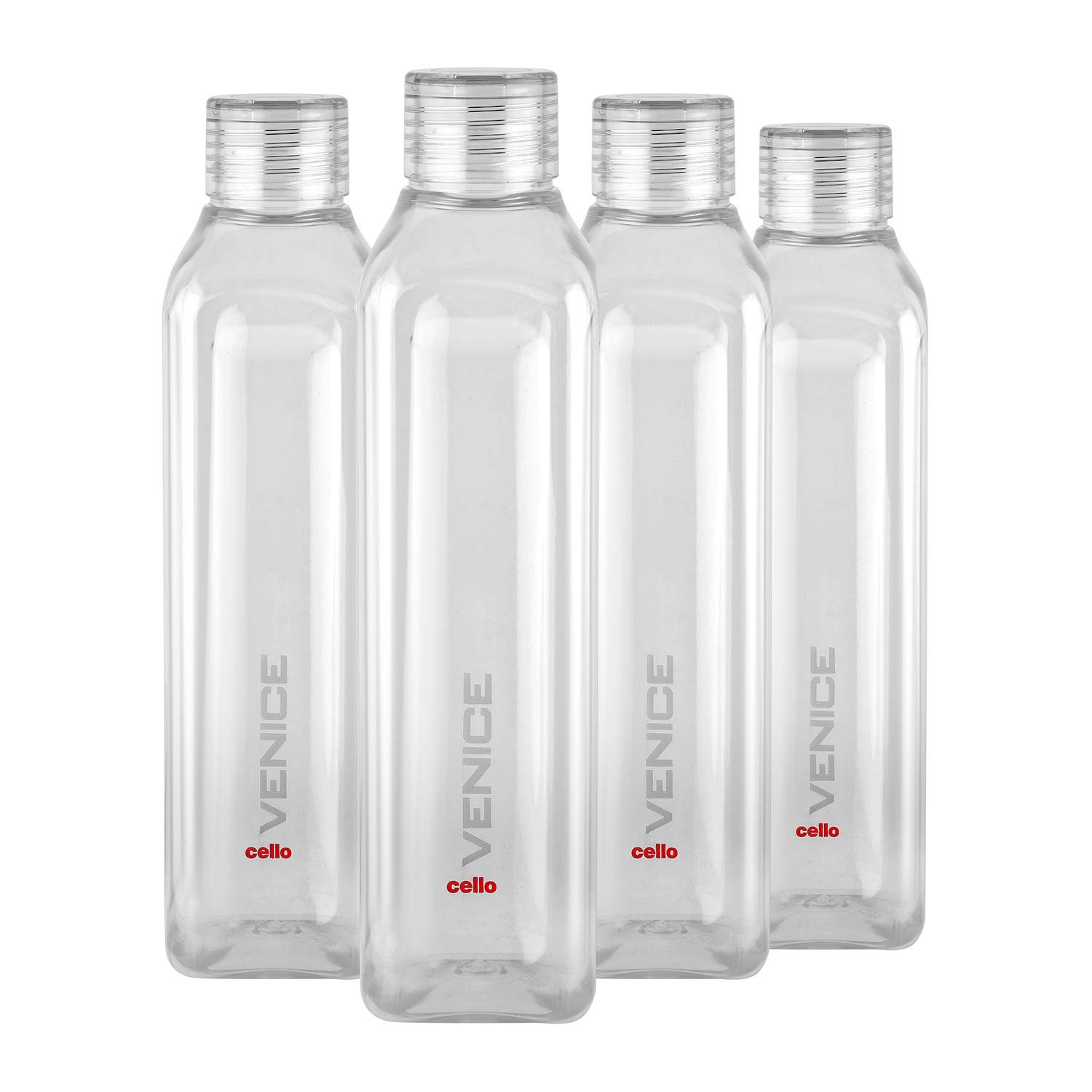 CELLO Venice Exclusive Edition Water Bottles Set of 5 Pcs For Daily Use 1000ml Transparent | Stylish & Unbreakable BPA-Free Leakproof Refrigerator Safe Pet Water Bottle For School, Office & Travel — Amazon image 6