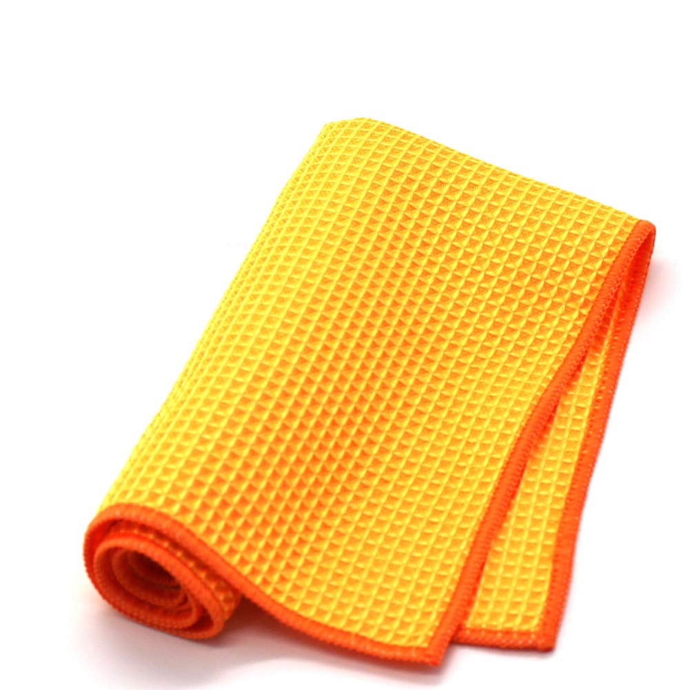Microfiber Cleaning Towels for Cars 40x30cm Lint-Free Non-Fading Honeycomb Cloth Microfiber Car Dish Cleaning Towel Random Color — view 3