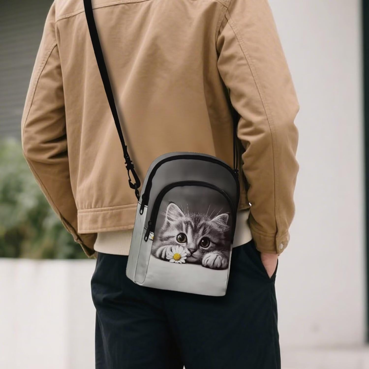 Small Crossbody Purses Bags for Women Men Travel, Chest Sling Bag Women Casual Cross Body Bag Sling Backpack - Image 3