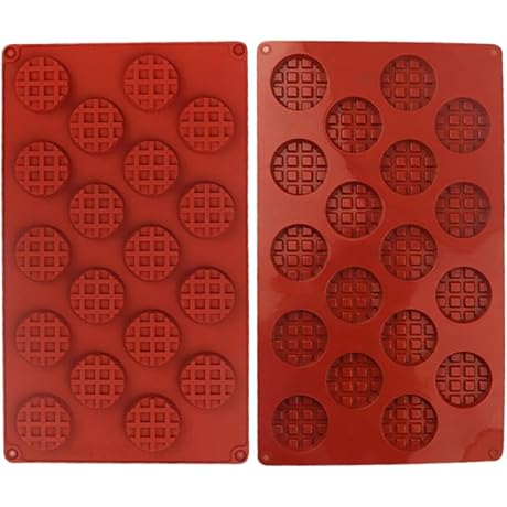 Waffle Mold Silicone Nonstick 18 Grids Baking Mold