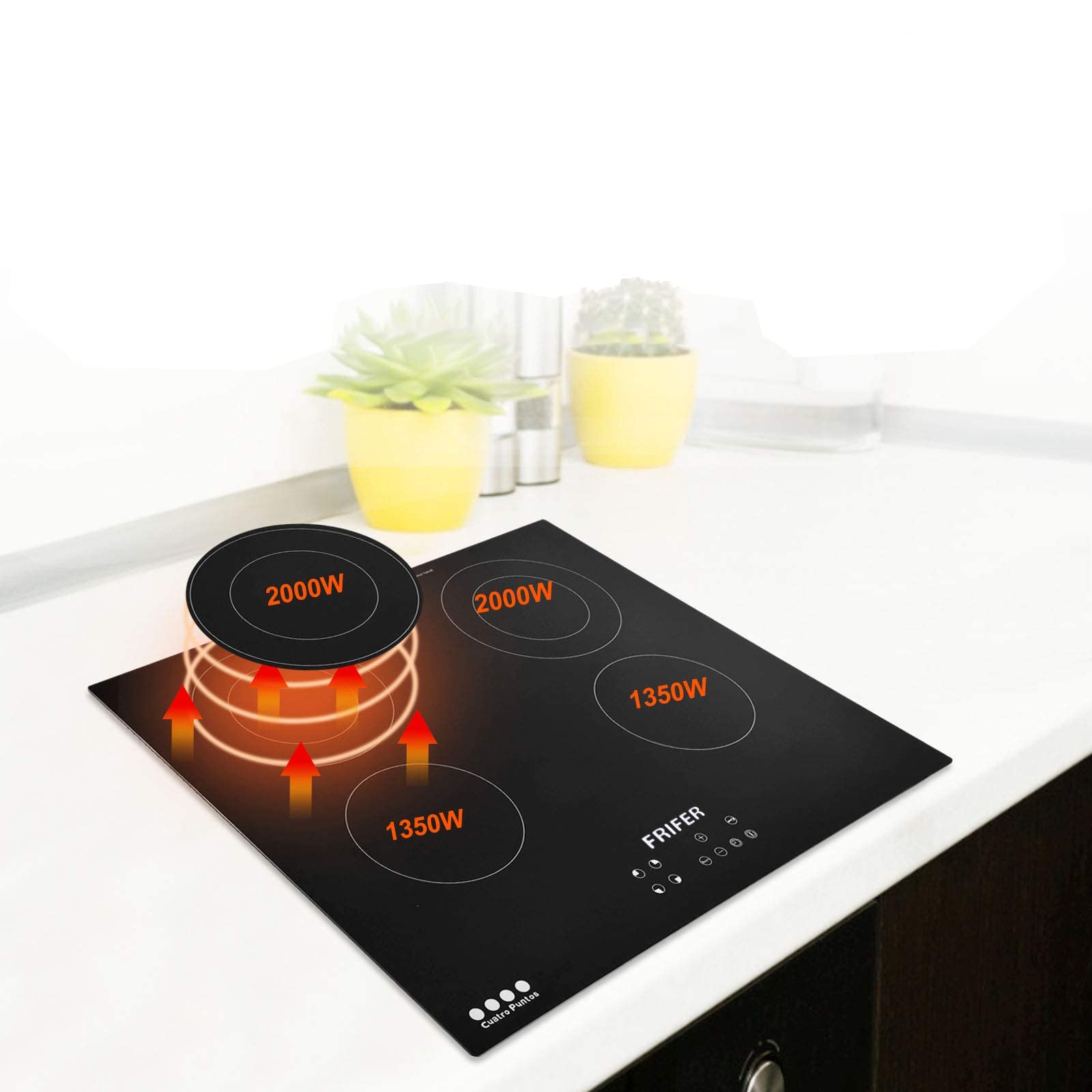 Buy Frifer Builtin Induction Ceramic Hob, 1200W 220V Burner Touch