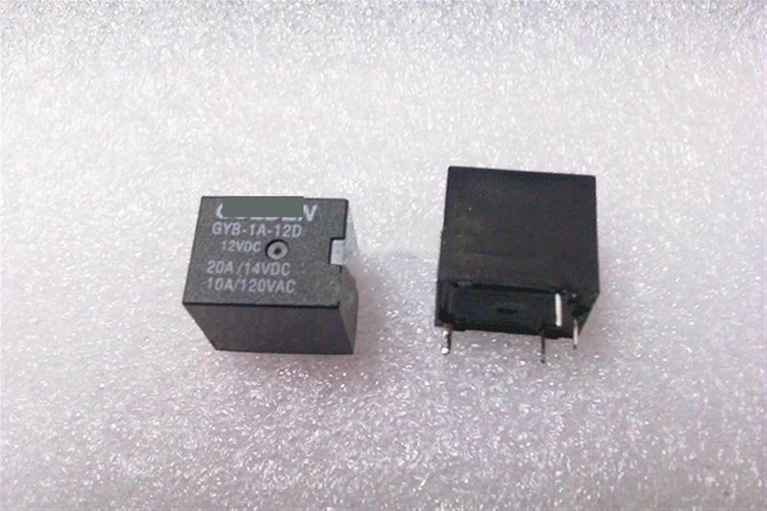 10Pcs/lot Relay GYB-1A-12D 12VDC 24VDC GYB 1A 12D 4PINS 20A 12V 24V(GYB-1A-12D 12VDC)