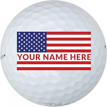Pack of 3 Personalized Golf Balls - Customize with Name, Logo, Image, Monogram and More - on Brand Name Balls and Mesh Carrying Bag. Great Gift for Men and Women Customized with Anything