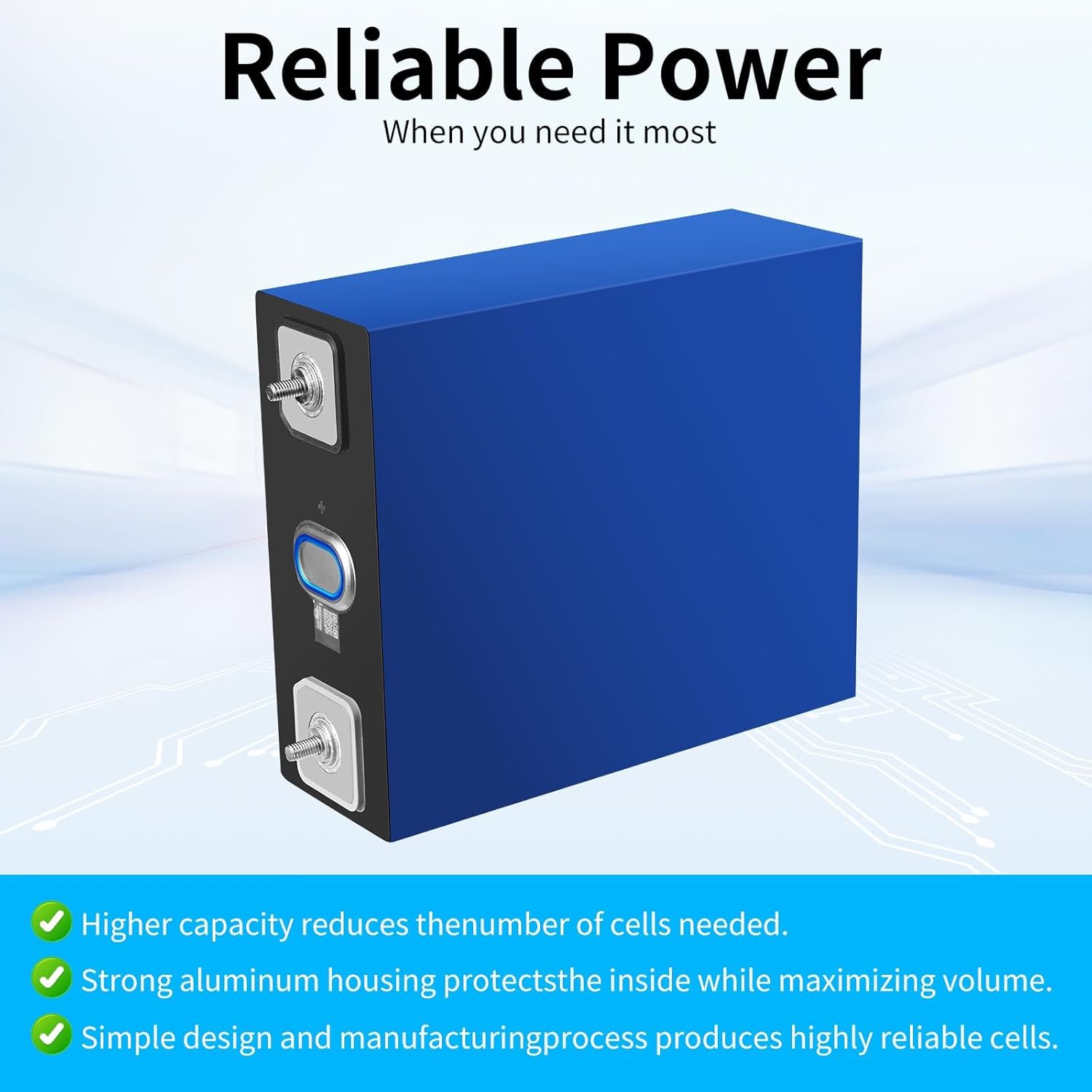 4Pack 3.2V 320Ah LiFePO4 Lithium Battery Cell A Grade 8,000-10,000 Life Cycles & 10-Year LifeSpan | Deep Cycle Rechargeable & Electric-Vehicle Grade, Perfect for Boat, Marine, Golf Cart, RV etc