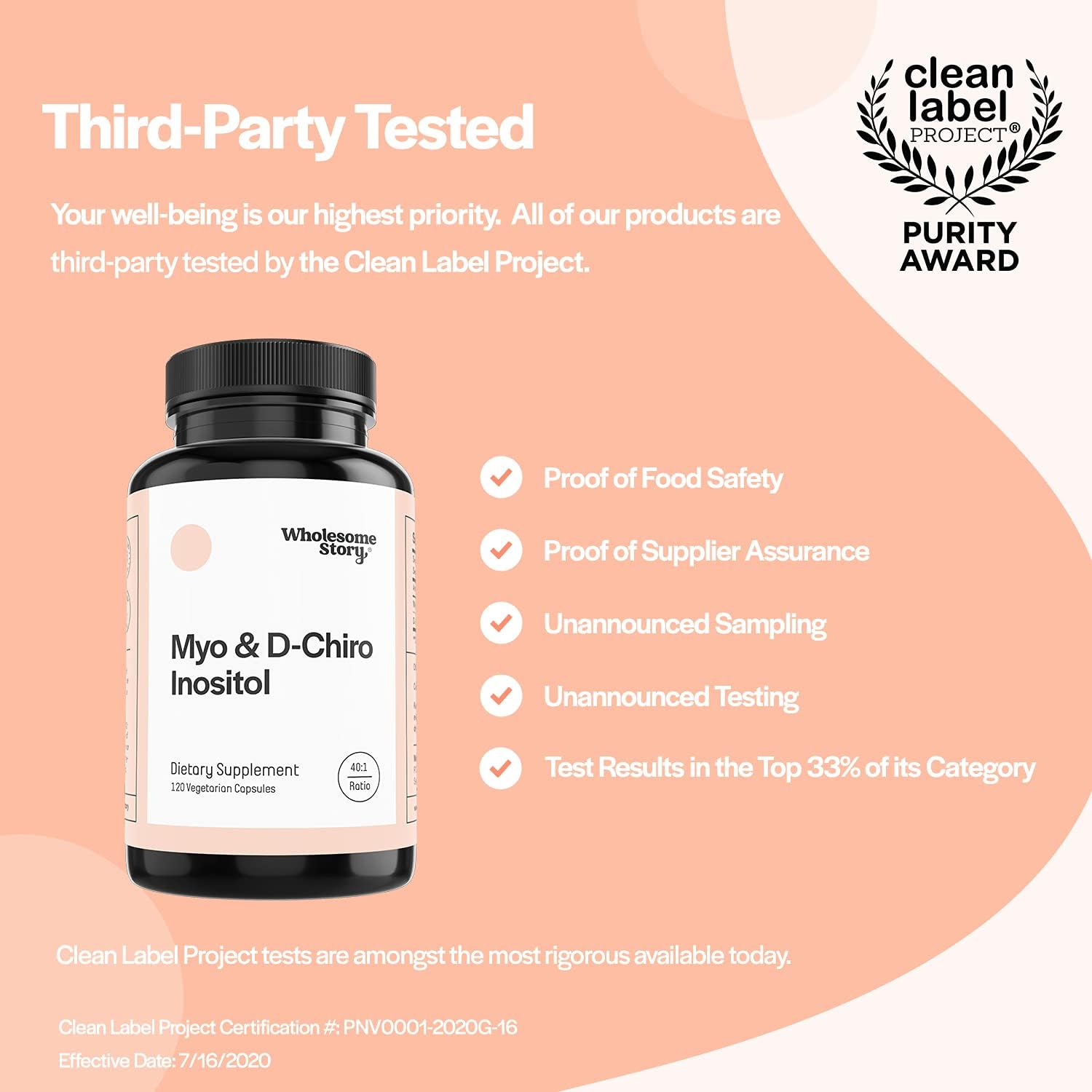 Myo-Inositol & D-Chiro Inositol Blend | 30-Day Supply | Most Beneficial 40:1 Ratio | Hormonal Balance & Healthy Ovarian Function Support for Women | Vitamin B8 | Made in USA (120 Capsules) : Health & Household