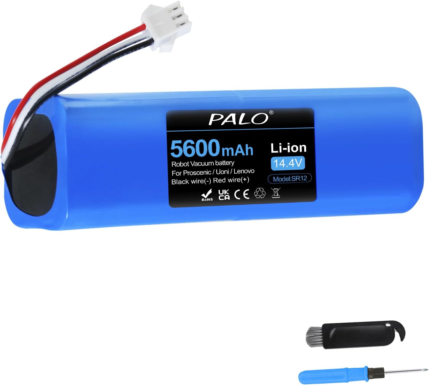 Replacement Battery for Lydsto R1, for Proscenic M7 Pro LDS M7 Pro M7 Max M8 Pro, for HONITURE Q6/Q6 Pro, AIRROBO T9 T10+, Uoni V980 Plus/MAX, Neabot N2/N1, Roidmi Eve Plus, VIOMI S9 Robot Vacuum