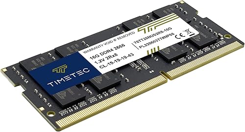 Miniatura 8 de Timetec 16 GB DDR4 2666MHz PC4-21300 sin ECC sin búfer 1.2V CL19 2Rx8 doble rango 260 pines SODIMM portátil portátil PC computadora memoria RAM