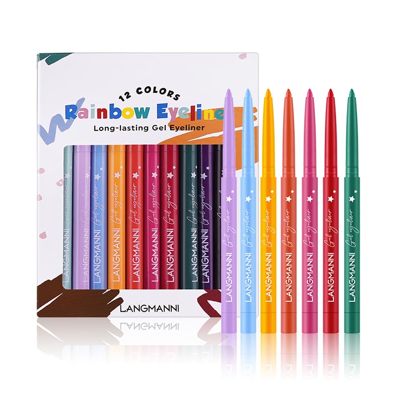 Set Profesional de 12 Colores de Delineador Líquido