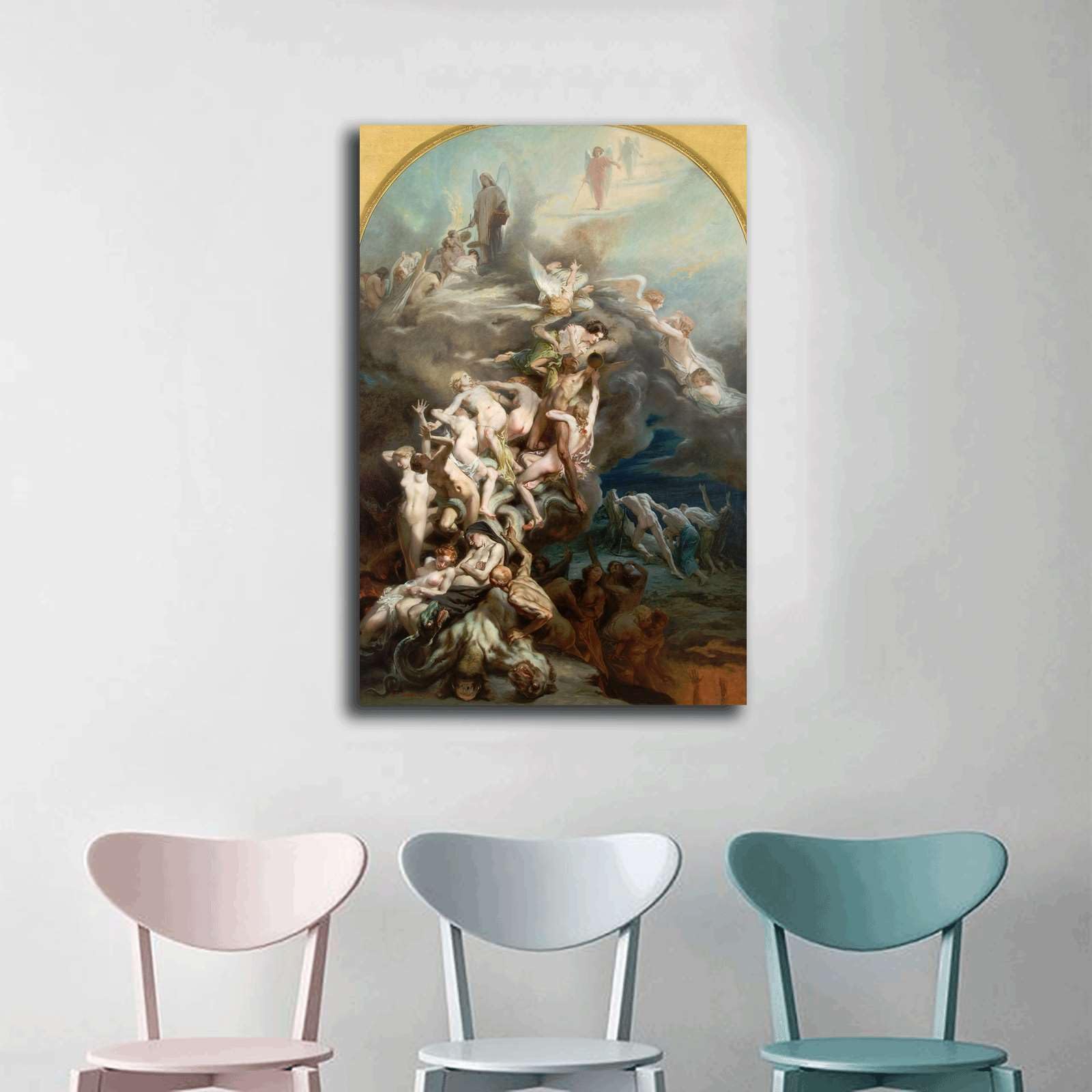 Amazon.com: GHTYER Canvas Wall Art Prints Octave Tassaert Heaven
