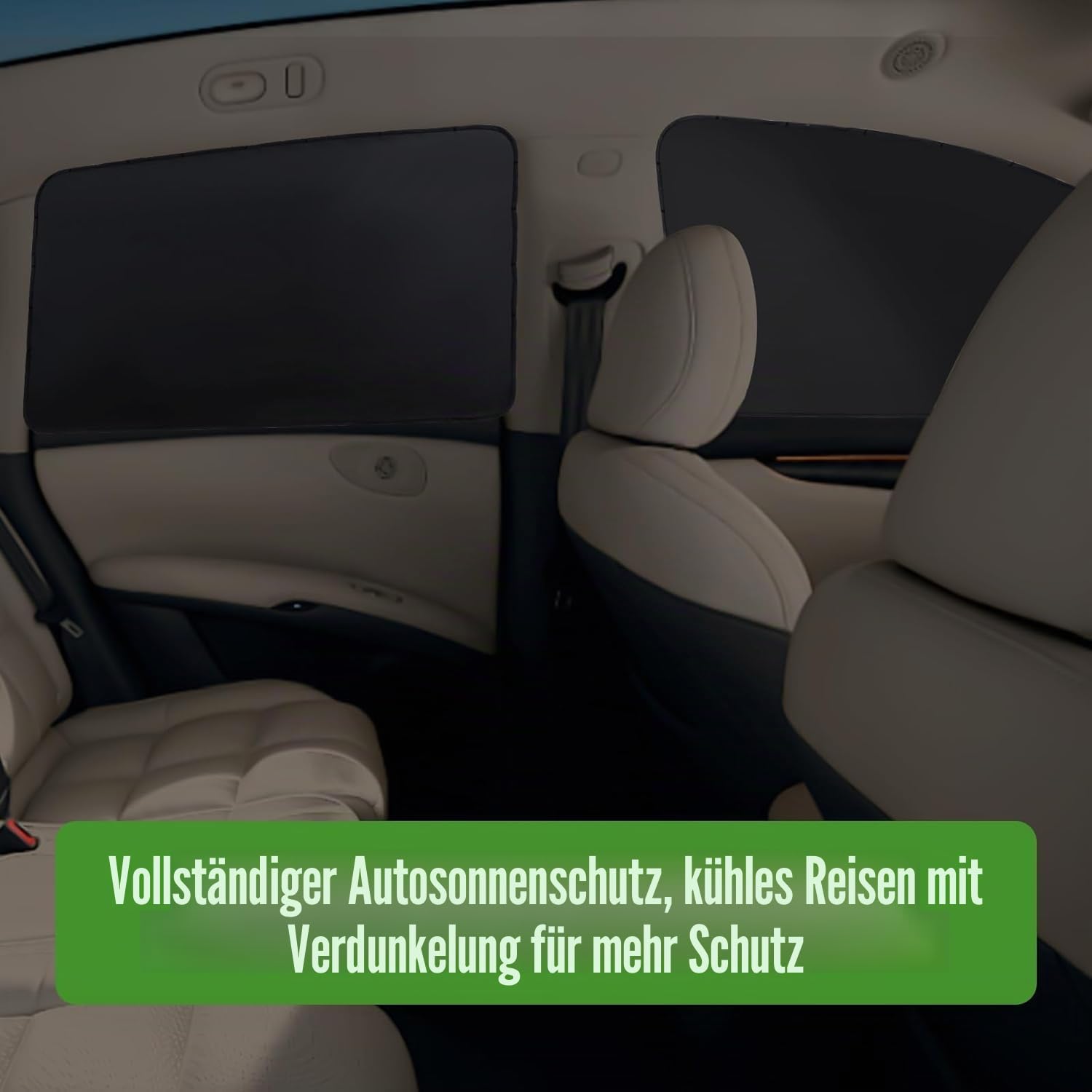 ZATOOTO Sonnenschutz Auto Seitenscheibe - Sichtschutz Fenster, Auto Fenster Verdunkelung, Sonnenschutz Auto Magnetisch, Auto Vorhang mit UV-Schutz, Silber