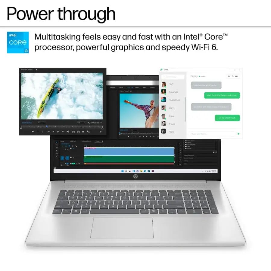 Laptop HP 17,3", Core i3 Gen 13, 8GB RAM, 768GB miniatura 3