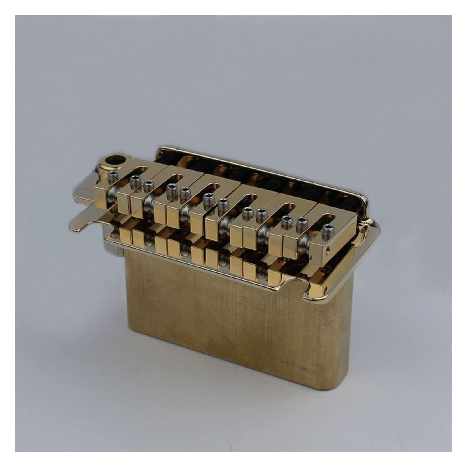 Parti di ricambio chitarra 1 set per chitarra elettrica ponte tremolo sistema tremolo sella in ottone e base e molla in ottone