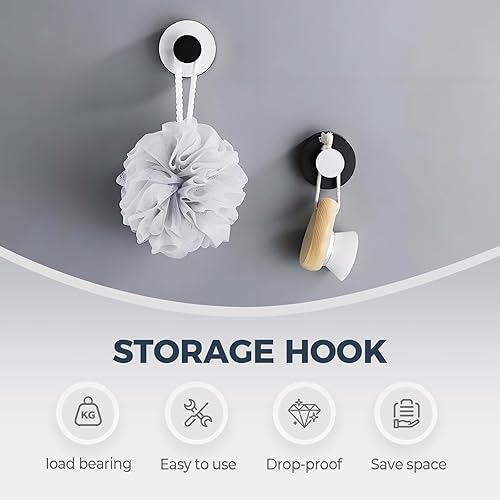 Miniatura 2 de Ganchos de ventosa para coronas en vidrio, ganchos de ventosa sin taladro, ganchos de corona para puertas delanteras, ganchos para toallas para