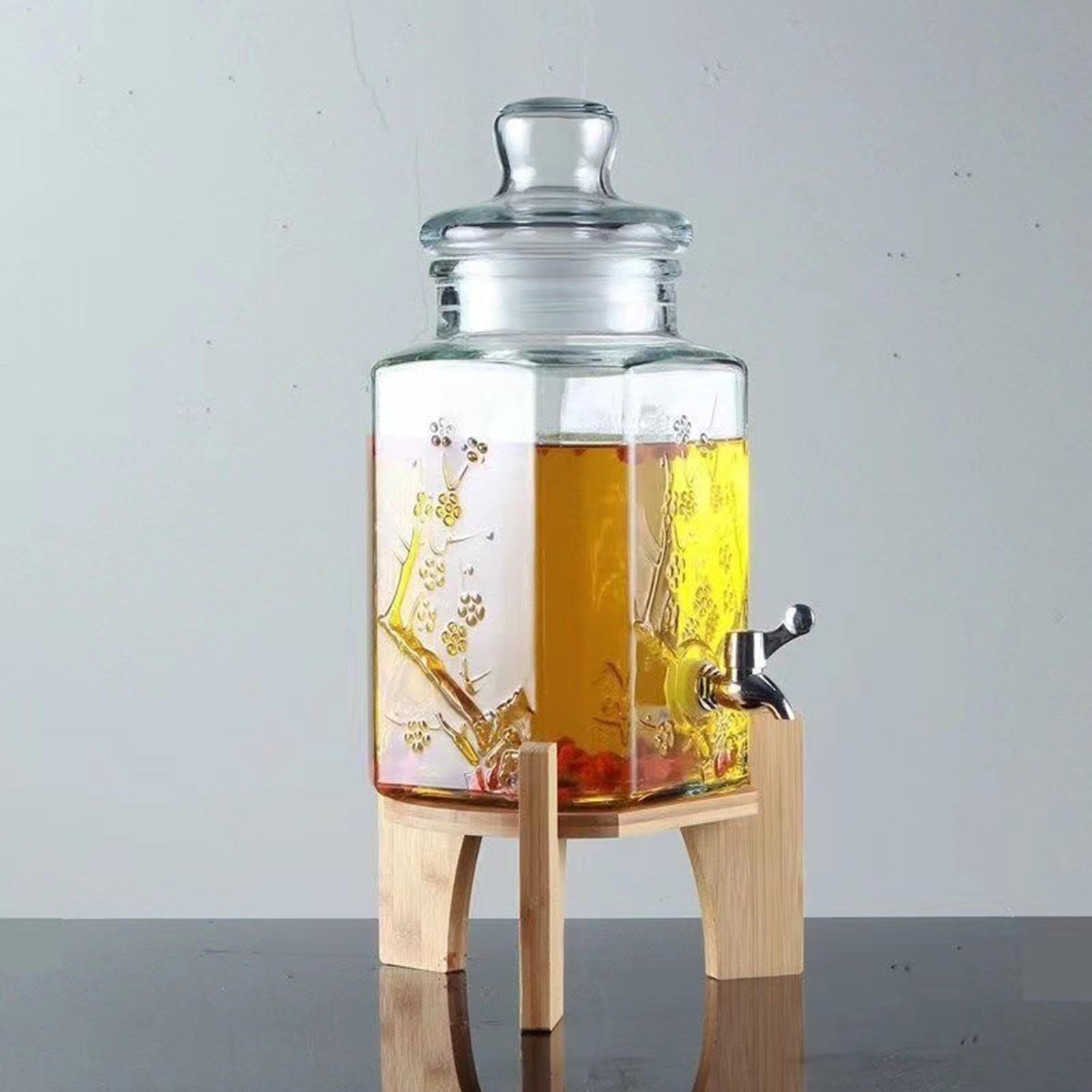 Supporto per dispenser per bevande, supporto per dispenser per bevande | Supporto per dispenser di bevande in legno - Supporto per brocca d'acqua Supporto per bottiglia Supporto per bottiglia d'acqua