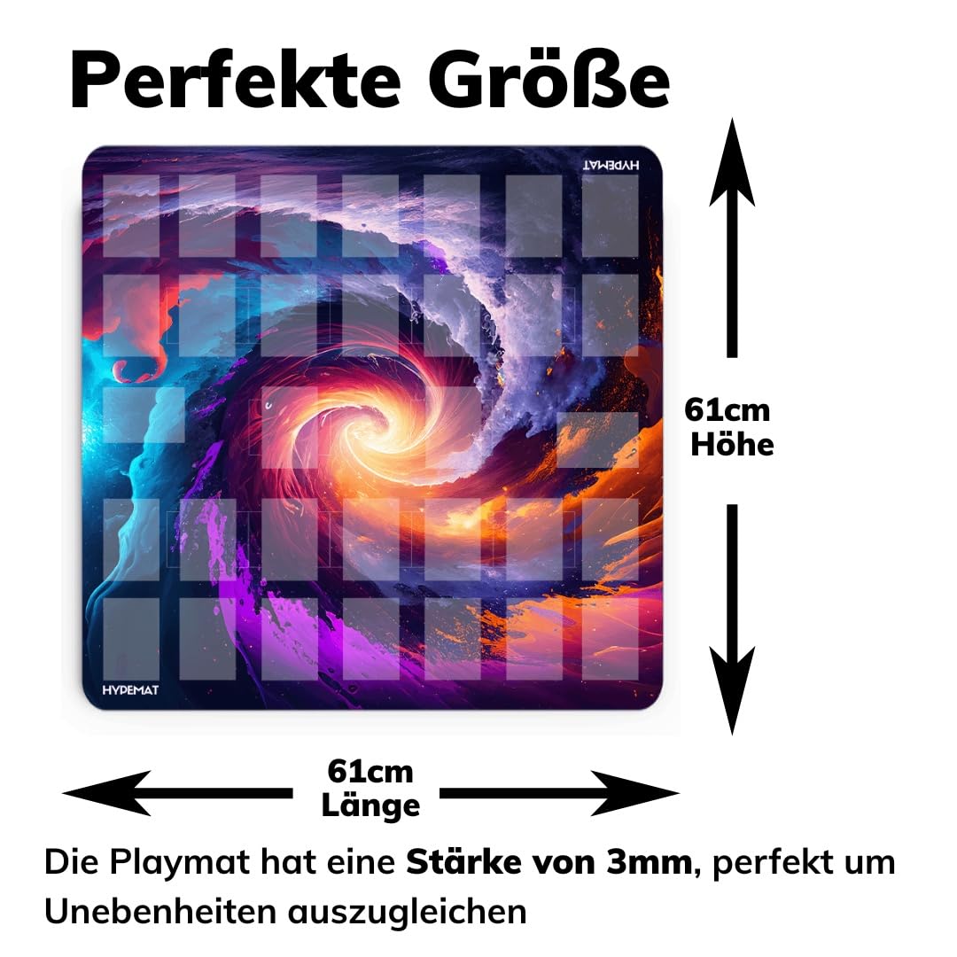 Playmat für das Yugioh TCG Playmat-2 Spieler Spielmatte [Premium] + gratis Tasche (Cyber Fusion - 2 Spieler)