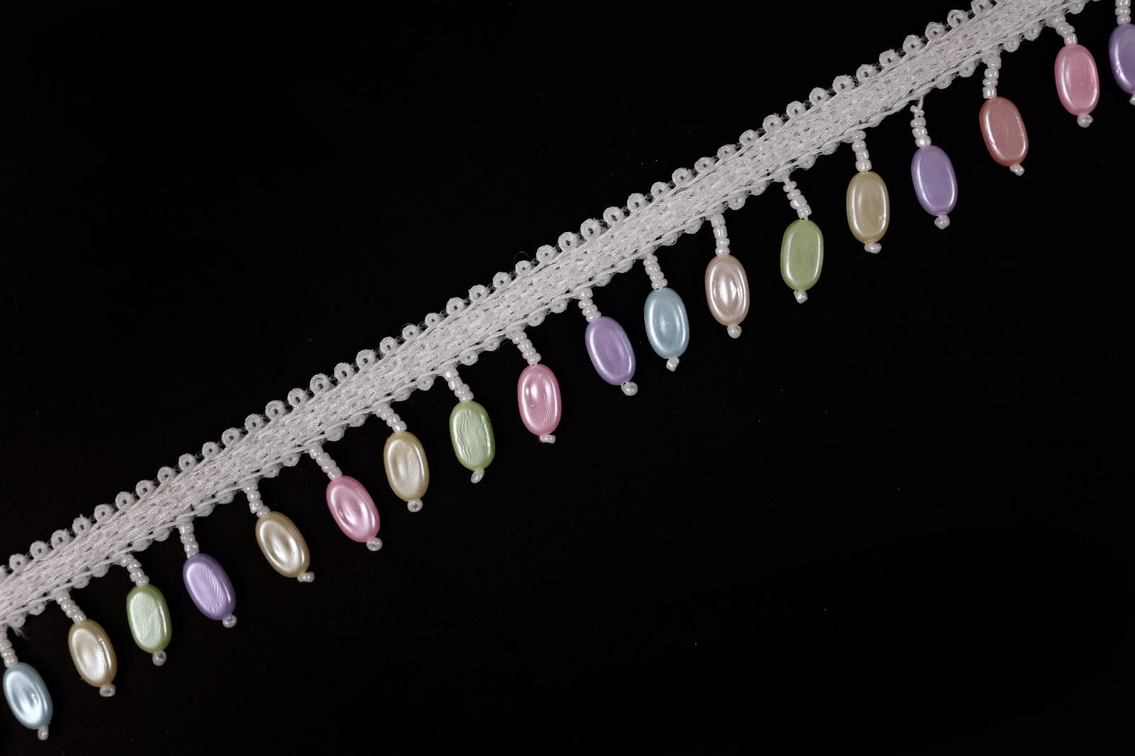 PREMDAS LACE Indian Beaded Tassels Lace Trim for Dress Embellishments for Crafting, Sewing and Cloth Accessories 9meter (Pack of 1) (Multi Colour 2) (B0D966JC9N) Amazon Price History, Amazon Price Tracker