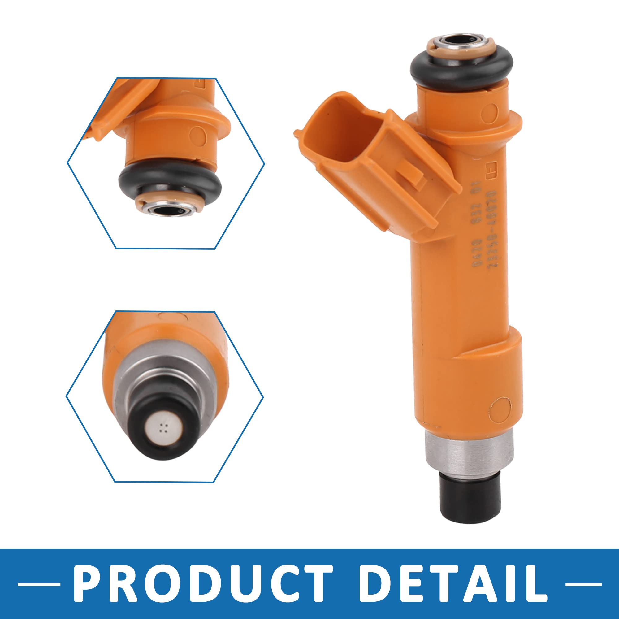 A ABSOPRO Auto Carburante Iniettore Sostituzione Ugello Iniettore di Combustibile 23209-42020 23250-40020 per Toyota Yaris 1.0 06-11