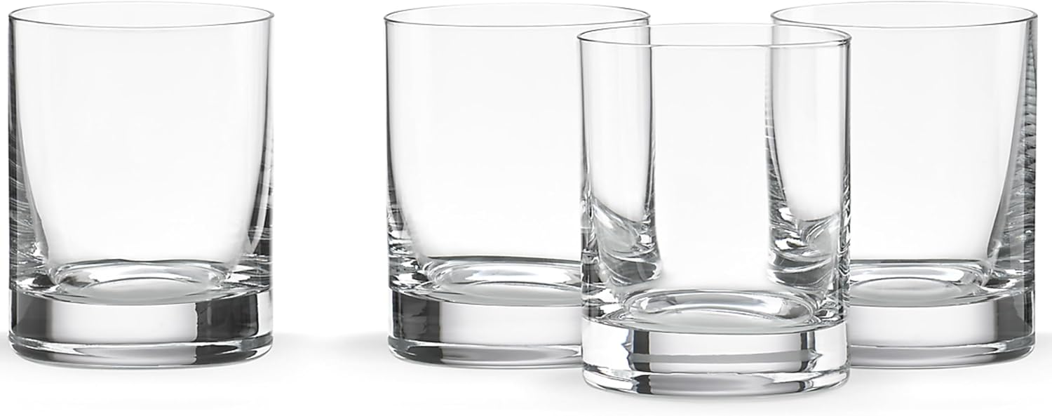 Lenox Tuscany Classics Cylinder Double Old Fashioned Glass, Clear 13 oz Set of 4 -