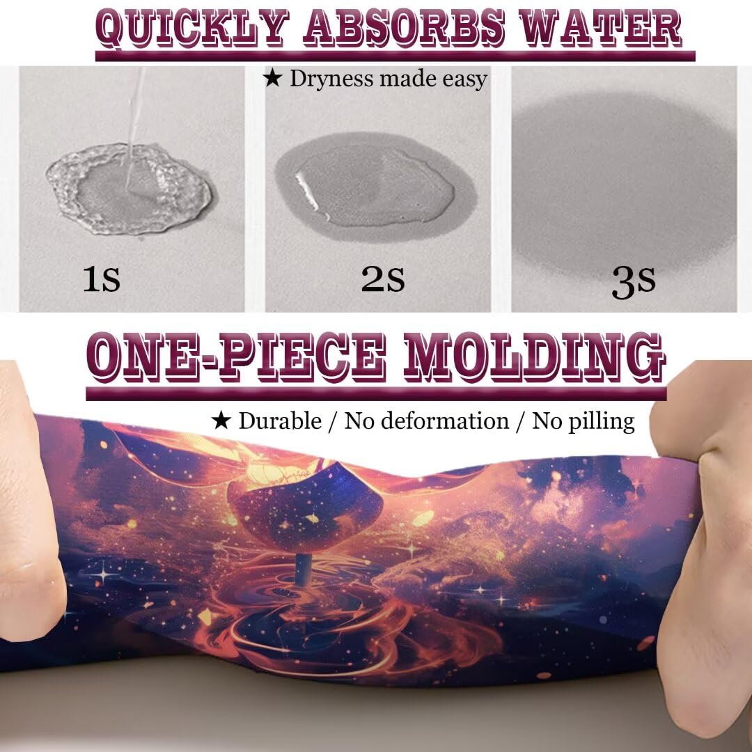 Badezimmerteppich Groß Schnelltrocknend Badteppich 160x230cm Rutschfester Badematte Scenery Absorbierender Duschvorleger Waschbar Badvorleger Dünn Bath Bathroom Mat Fußmatten Toilette Badewanne 5-974