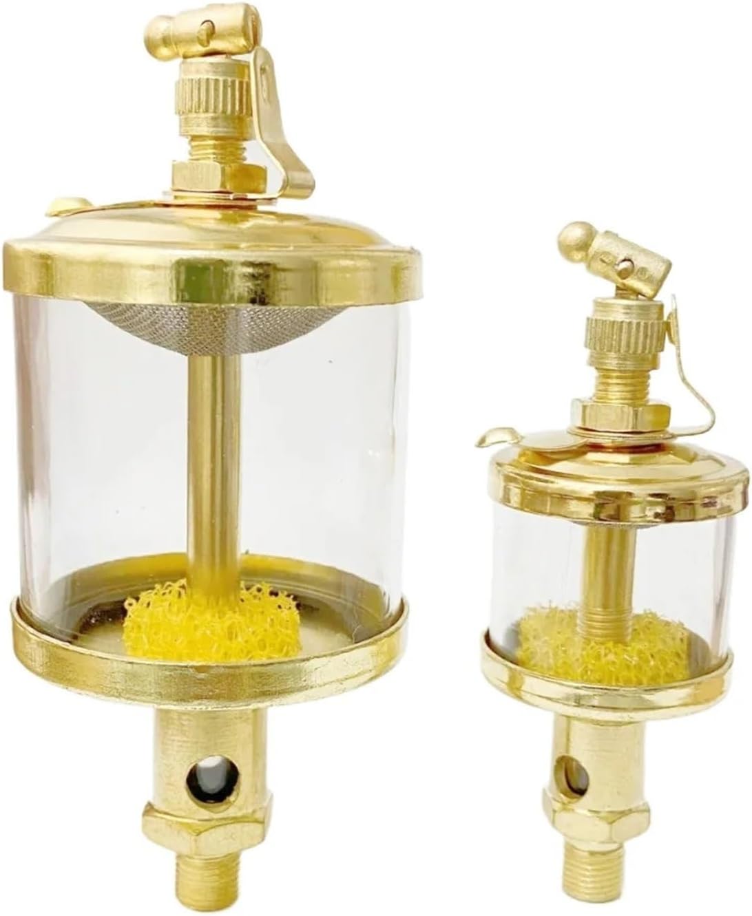 1個 1/20.3 cm BSP オススレッドニードルバルブタイプ サイトグラビティ ドリップフィード オイラー 工作機械カップ 1