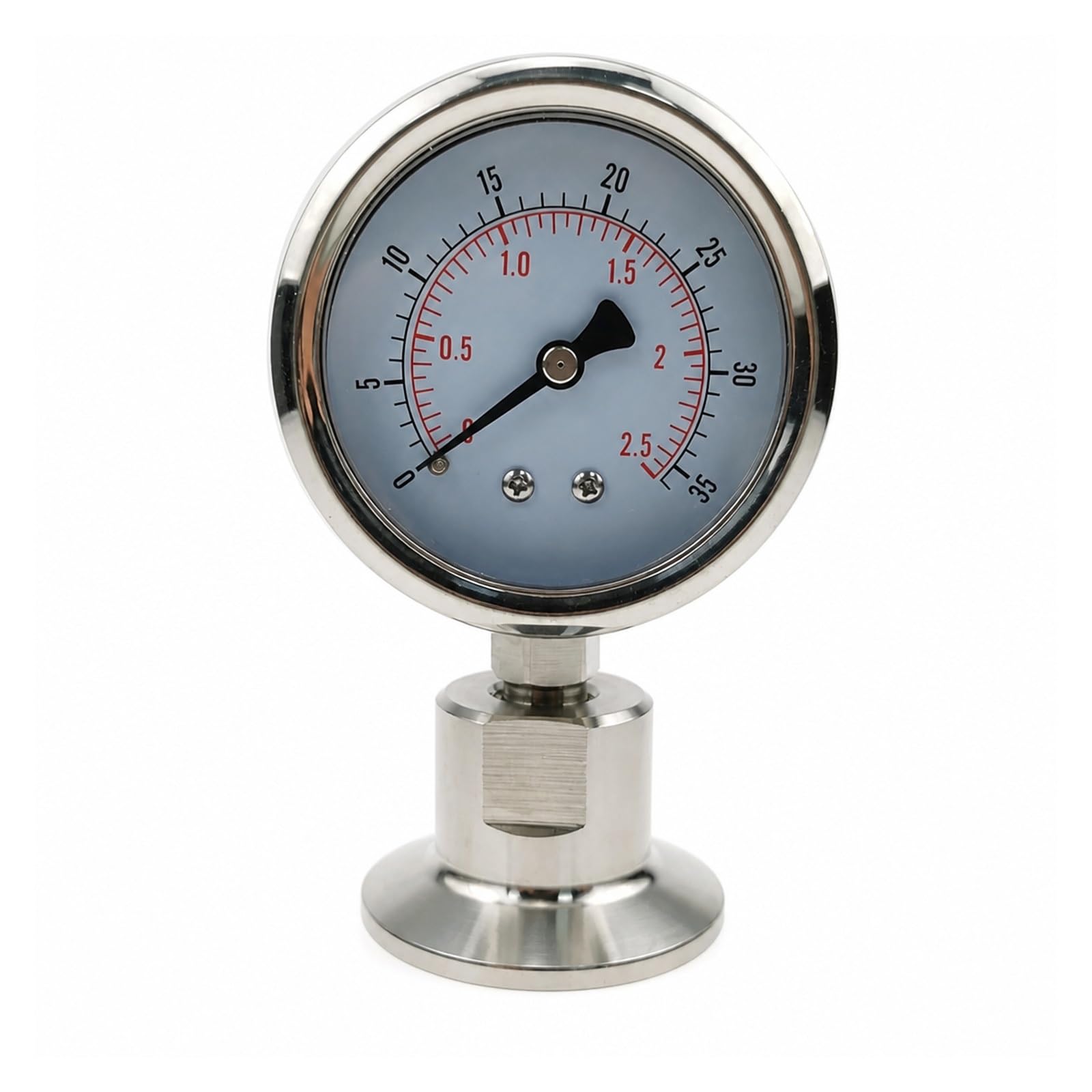 Ciśnieniomierz, Manometr Membranowy Ze Stali Nierdzewnej SS316L | TC50,5 Mm/64 Mm, Bar/psi, Psi/mpa, Korpus SS304, Model YTP60BF(TC64mm 0-6bar)