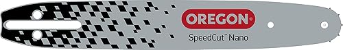 Oregon Barra guía SpeedCut Nano 124TXLNA095 de 12 pulgadas, paso de perfil bajo de 0.325 pulgadas, calibre .043