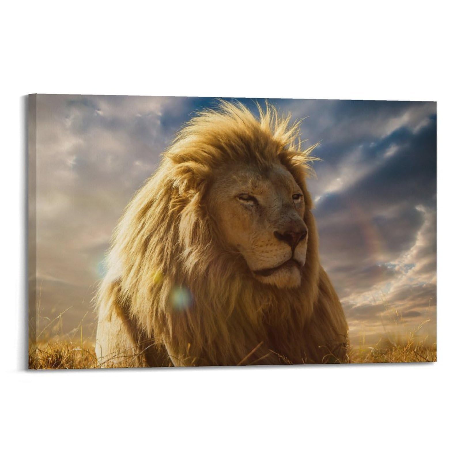 JTLFXY Animal Poster Lion at Sunset Poster Decorative Painting Canvas Wall Posters And Art Picture Print Modern Family Bedroom Decor Posters 20x30inch(50x75cm)