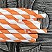 Paper Straws - Orange White - Stripe Chevron - 100 Pack