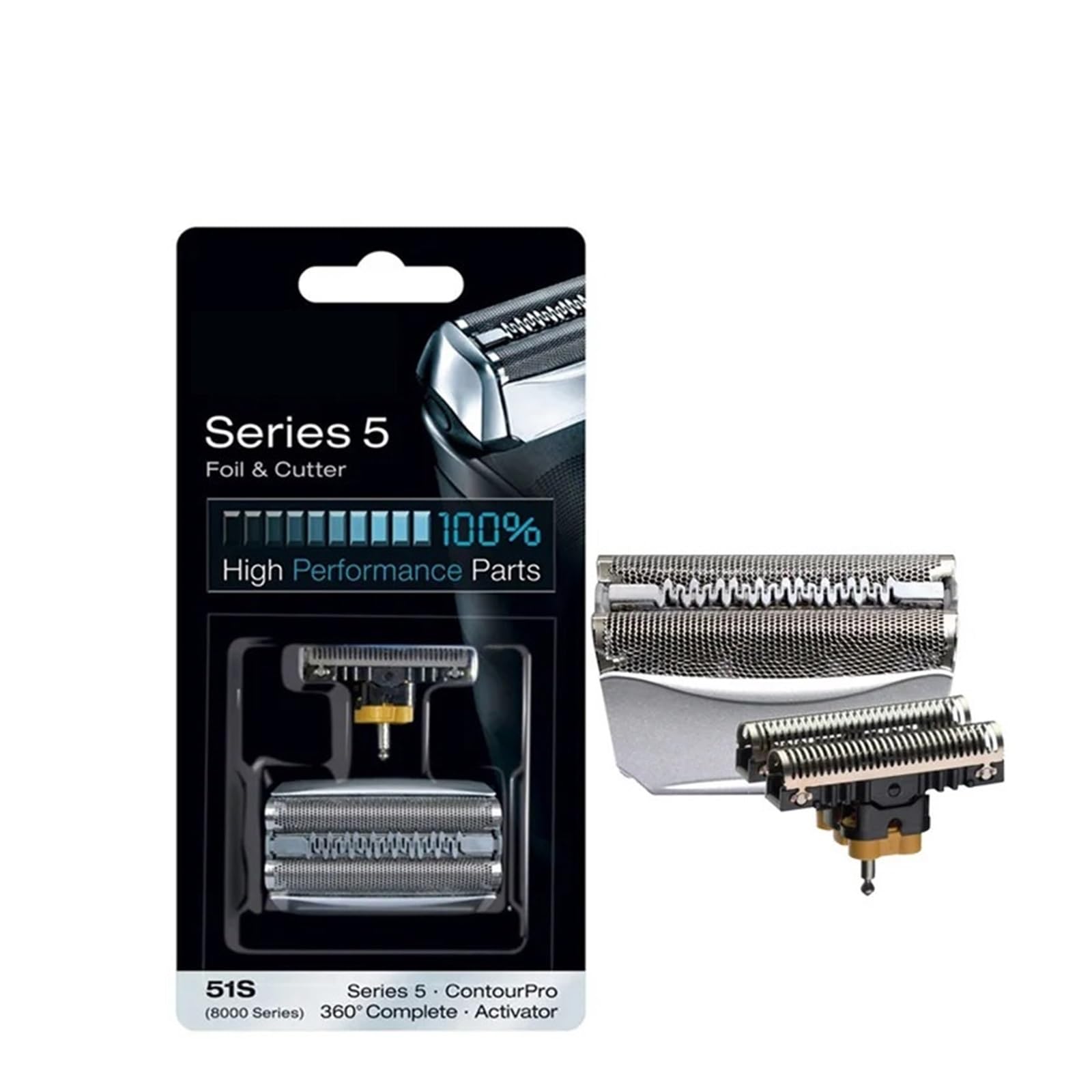 Shaver, Compatible with Braun 51B 51S, Shaver Head, Razor Blade, Blade Cutter, Electric Shaver Series 5 Waterflex 8998 8595 WF1s WF2s 5760(51S)