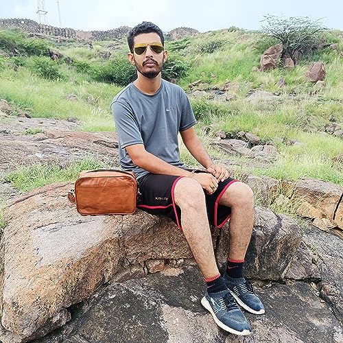 10 Inch Handmade Genuine Leather Crossbody Bag Men Women Unisex Teens Purse Wallet Satchel Handbag Messenger Sling Bags4