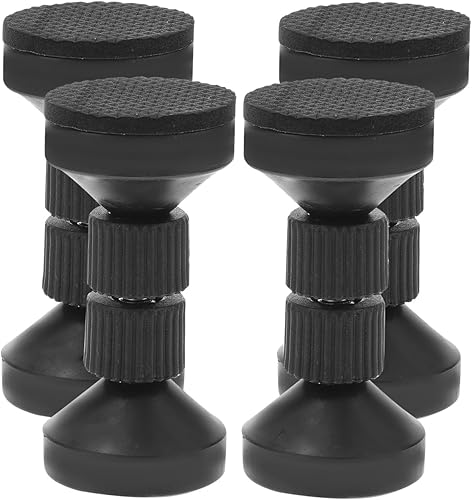 Tapones para cabecero, 4 piezas, marco de cama ajustable, herramienta antivibración, con almohadillas para muebles, 3-3.5 pulgadas, tapón de pared