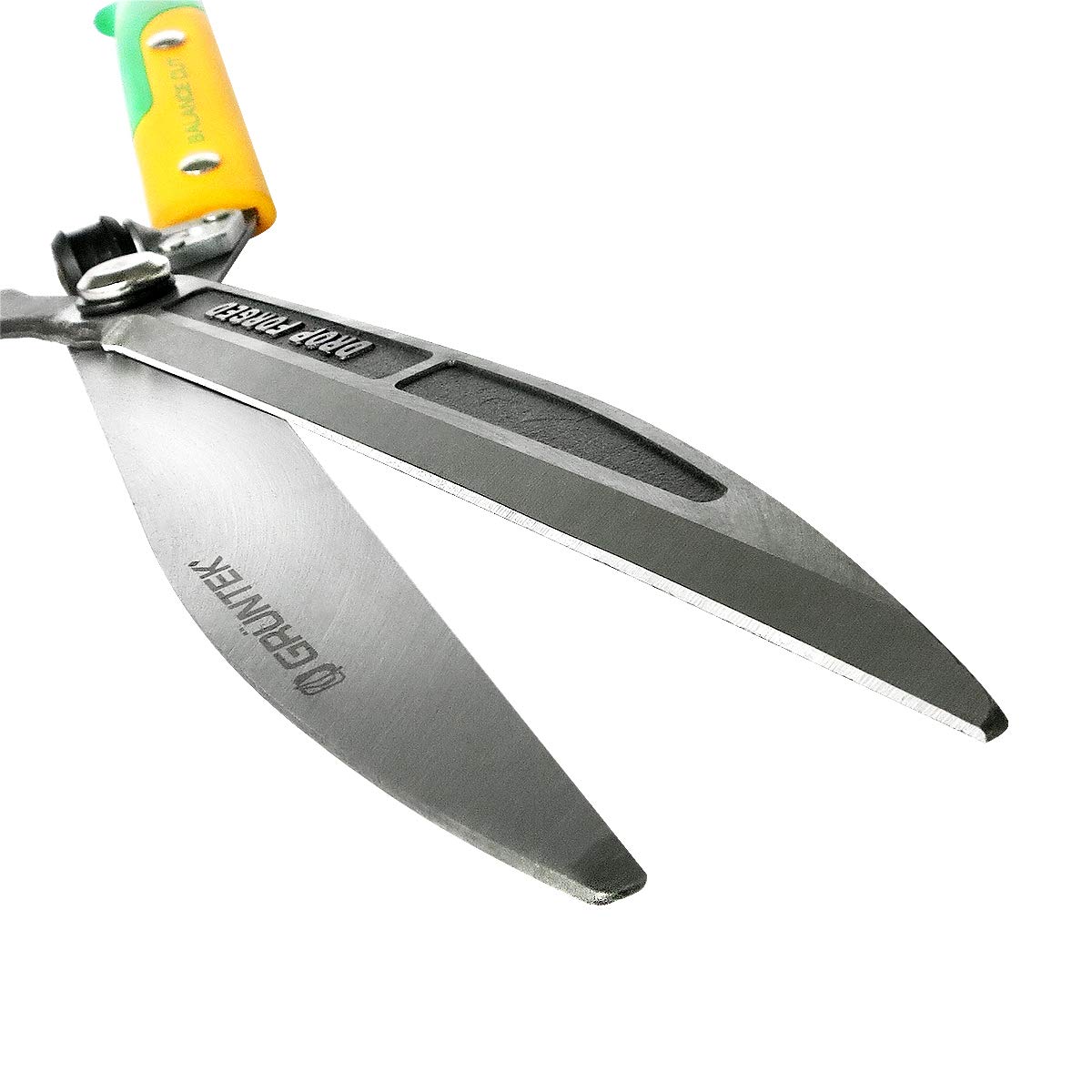 GRÜNTEK Q-23 nożyce do żywopłotu 600 mm, kute proste ostrza, amortyzator, wyważone, zadowolenia 90 dni, do żywopłotów, krzewów, małych gałęzi do 6 mm, krzewów