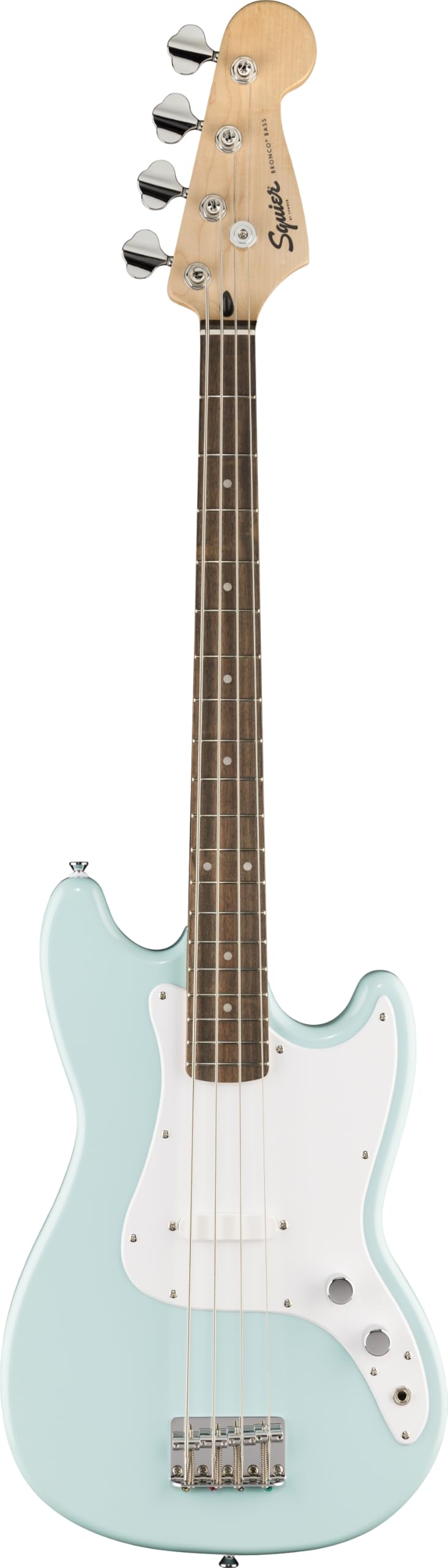 Squier Sonic Bronco Bass Guitar, with 2-Year Warranty, Daphne Blue, Laurel Fingerboard