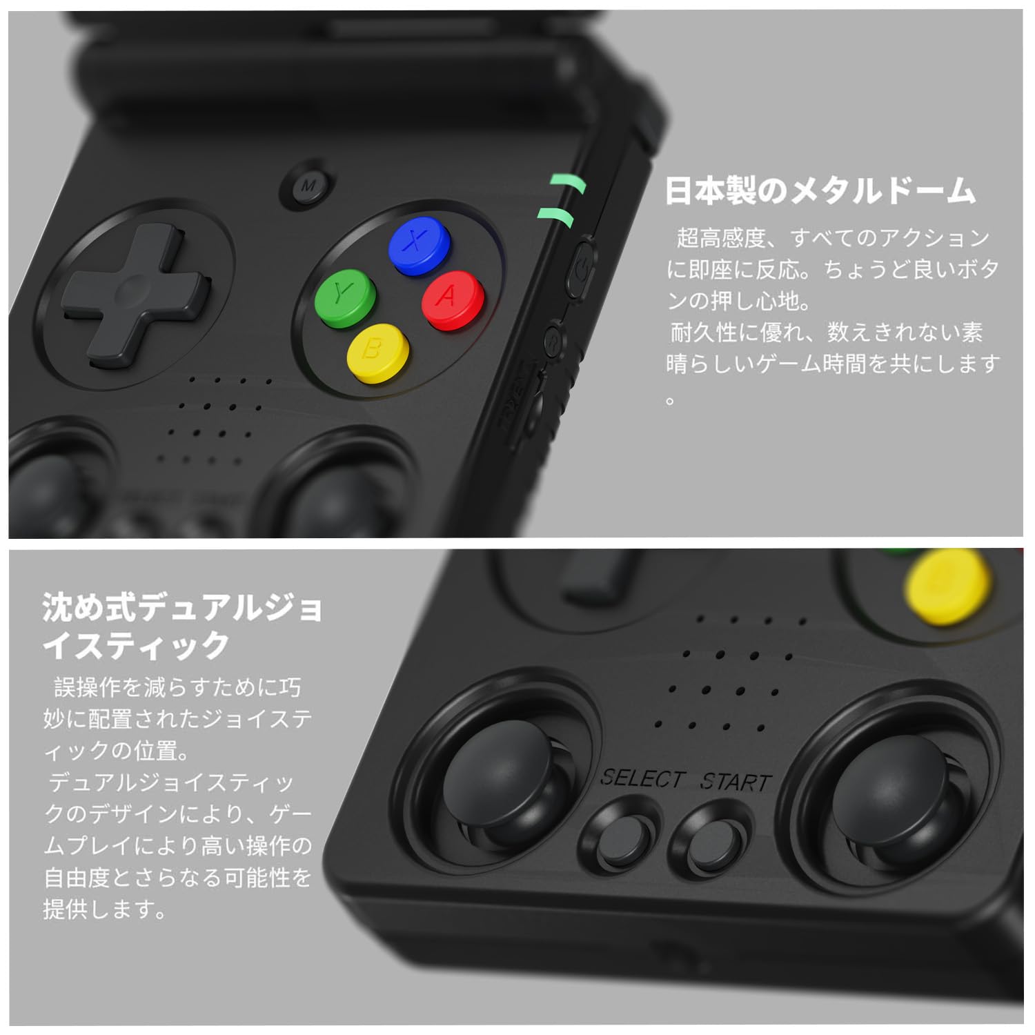 Amazon.co.jp: ANBERNIC RG34XXSP ポータブルゲーム機 折り畳み式