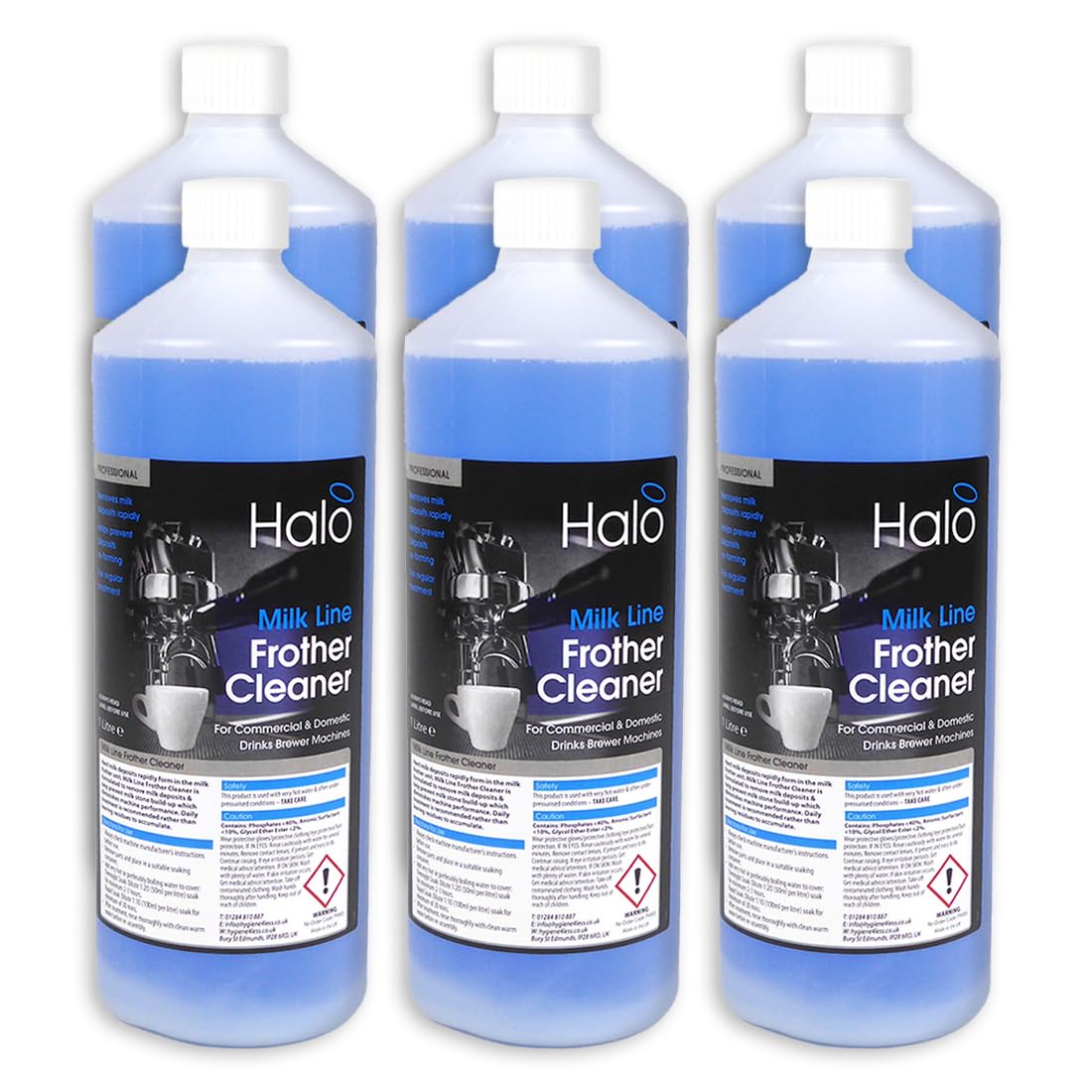 Milk Frother Cleaner for Coffee Machines 1L x 6