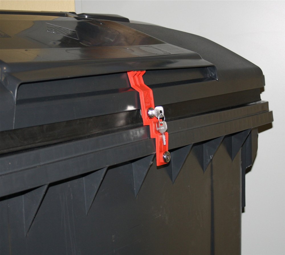 Müllcontainerverschluss, 1100 Liter für Otto, Deckel im Deckel, GS