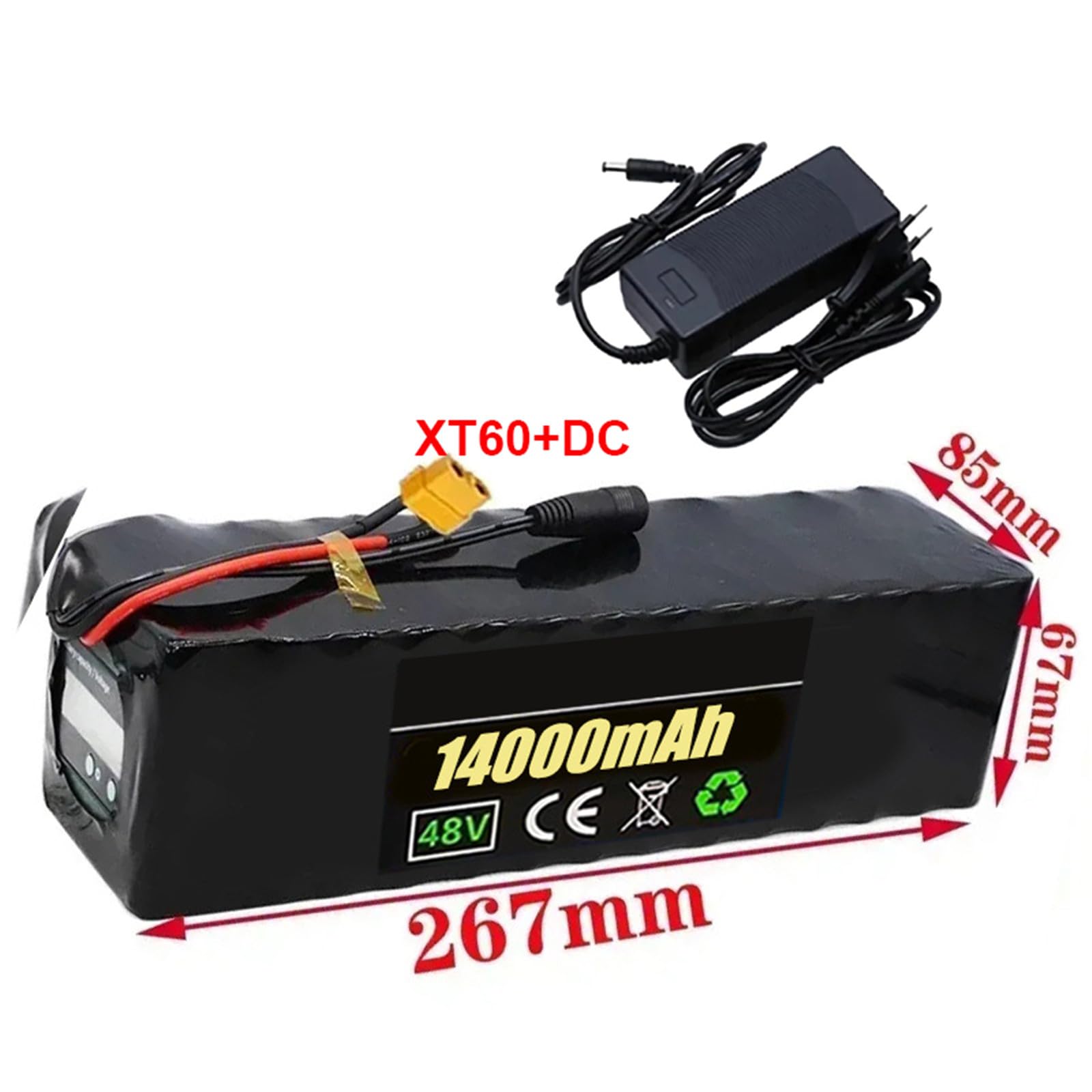 MyNeon bateria da E-bicicleta 48V,48 volts de bateria de lítio