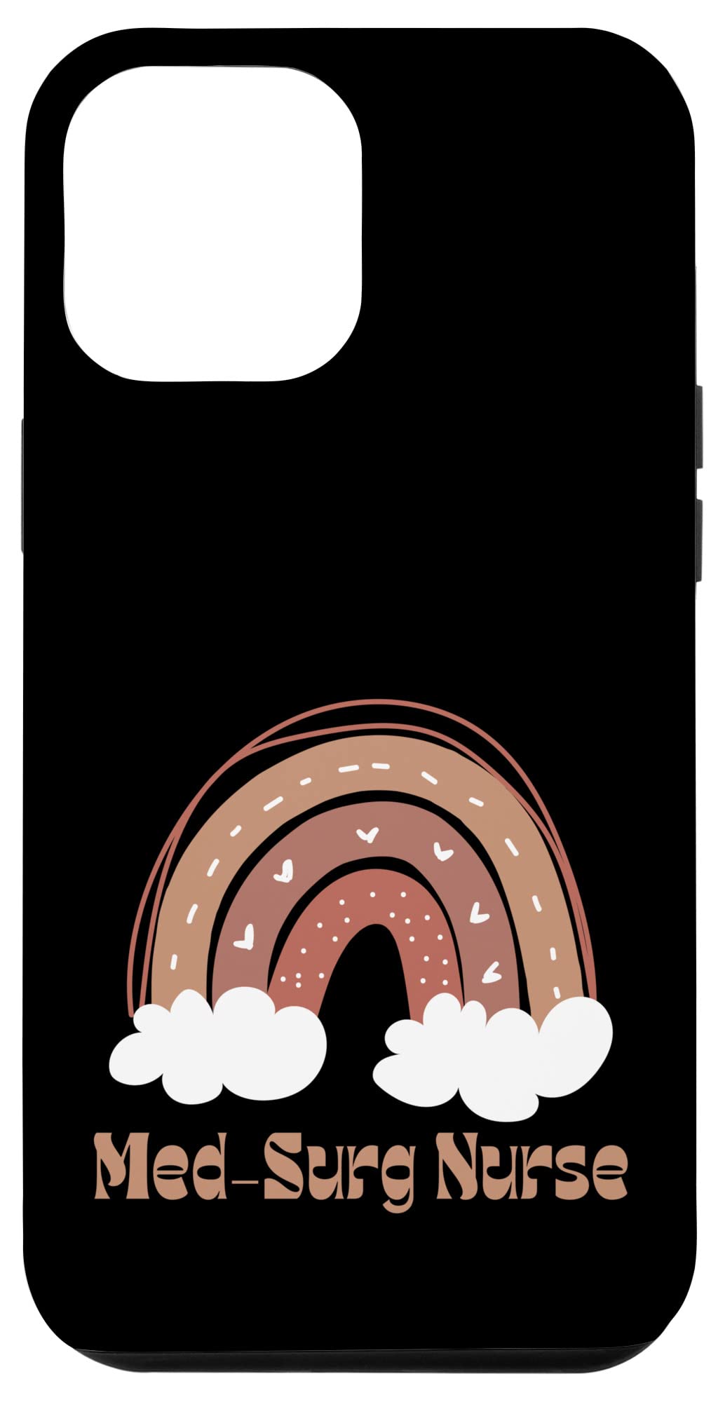 iPhone 12 Pro Max Med Surg Nurse Nursing RN Retro Groovy Vintage Rainbow Case