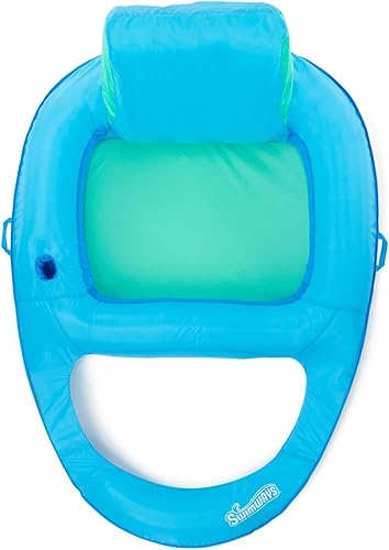Miniatura 4 de SwimWays Spring Float reclinable XL, paquete de 2, color azul