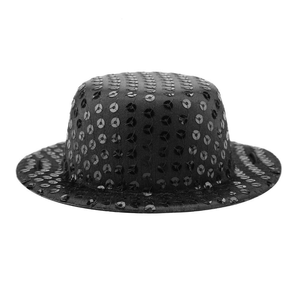 Czapka dla psa Czapka dla psa Czapka dla zwierząt Zestaw muszek Czarna czapka z cekinami Psy Koty Modny Chowana czapka Muszka Zestaw na Boże Narodzenie Urodziny Festiwal