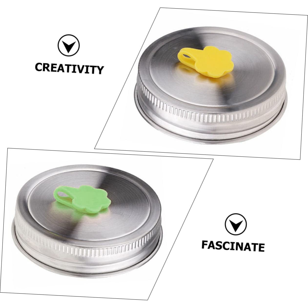 Couvercles En Silicone Réutilisables Avec Trou Pour Paille - Lot De 34 Pièces, Diamètre 6,3 Cm - Pour Verres Et Bocaux