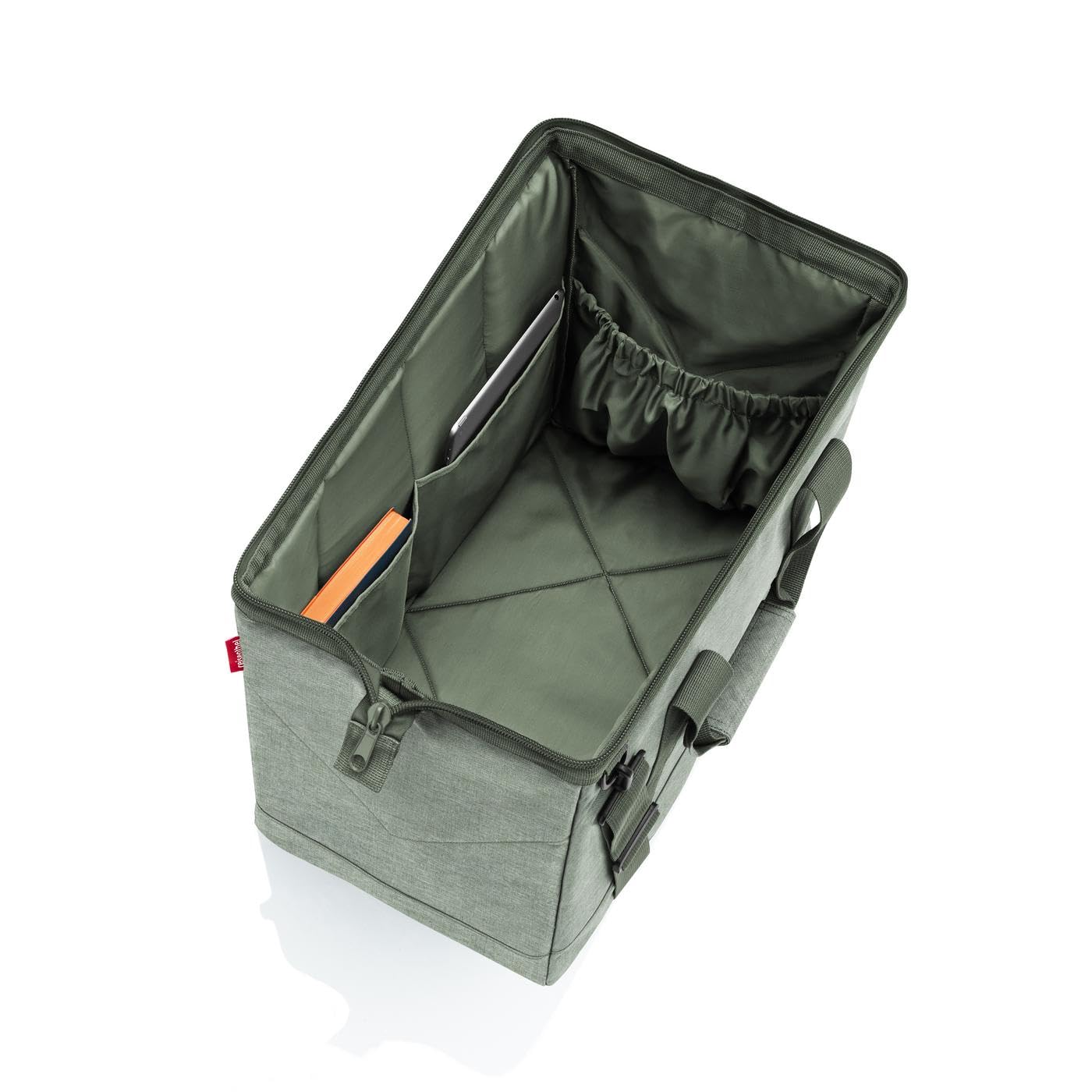 reisenthel Allrounder M - Sac Type Sacoche Docteur, Grande Ouverture à arceaux, Fermeture zippée, 6 Compartiments intérieurs, 2 poignées