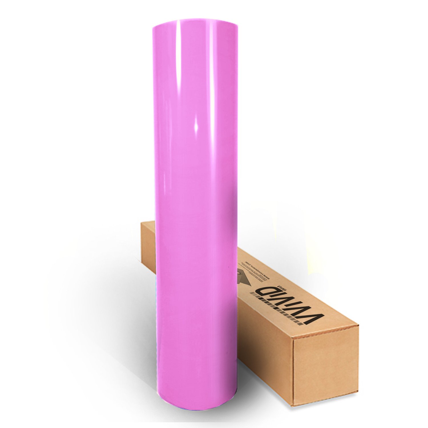 VViViD Pink Gloss 60" x 1ft Car Wrap Vinyl Roll with Air Release